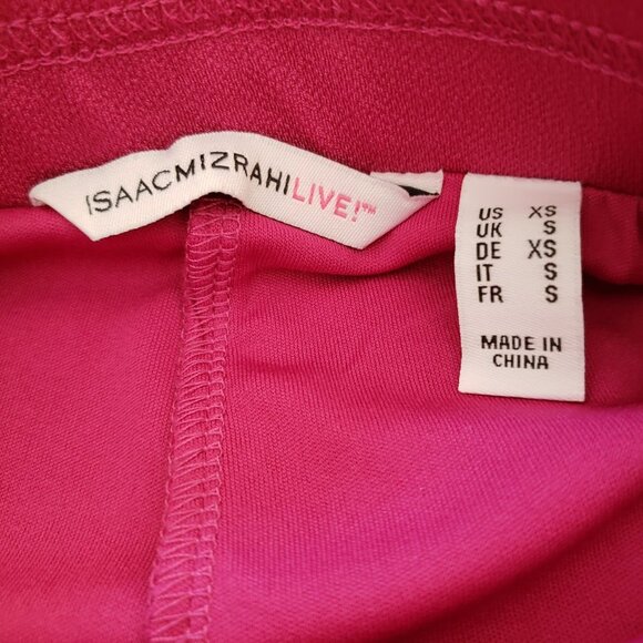 Hot Pink Mini by Issac Mizrahi Live w/ Ruffles / Size XS - Picture 3 of 3